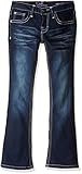 Lee Big Girls' Susan Heavy Stitch Boot Jean, Biker Blue, 14