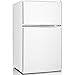 Keystone Energy Star 3.1-Cu. Ft. 2-Door Small Refrigerator with Freezer, Compact Drink and Snack Mini Fridge for Dorm Room, Bedroom, Apartment, and Office in White
