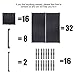 Lumsing Shoe Rack, 4-Tier Shoe Organizer Shelf Stackable Storage Cabinet Towers with Durable Metal Holds 20 Pairs, Black