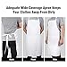 Xornis 4 Pack Bib Aprons with 2 Pockets Kitchen Apron Cooking Chef, White