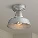 Urban Barn Rustic Outdoor Ceiling Light Fixture Semi Flush Farmhouse Galvanized 10 1/4" for Porch Kitchen - John Timberland primary