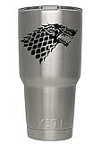 Game of Thrones Decals for Yeti cups BLACK (Tumbler not included) - Sticker for Tumbler - Decals for tumblers - Cup Decals - Mug Decals - Car Sticker - Car Decal - Window Sticker - (Black)