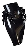 AvaCostume Women's Latex Peplum Pencil Knee Length Skirt