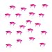 100pcs Pyramid Studs Spots Punk Spikes for DIY Craft Leathercraft - Hot Pink