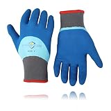 Golden Scute Freezer Winter Work Gloves,Fleece-Lined with Tight Grip Palms -Cold Temperatures, 2 pairs (Large/Size 9)