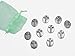 Vilmain Pewter Cross Pocket Tokens, Bag of 10