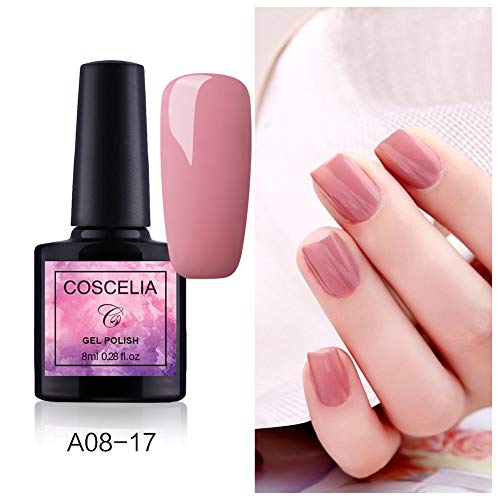 Fashion Zone 8 Colors Gel Nail Polish Starter Kit with 24W UV LED Nail Dry Lamp, Base Top Coat Home Manicure Tool Sets