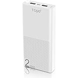 TG90° Power Bank 20000mAh Portable Charger Rechargeable Battery Packs External Battery Pack for iPhone, iPad, Samsung Galaxy Tablet (20000 mAh White)