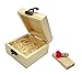 LONMAX Gift Wooden USB 2.0 Flash Drive Memroy Stick Disk with Box 16GB (16GB, Maple Wooden)