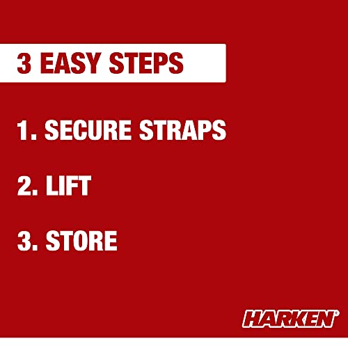 HARKEN Truck Cap Overhead Garage Storage Hoist, SelfLeveling, Safe