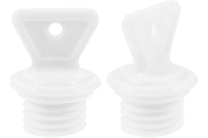 Ipetboom Rubber Hot Water Bottle Lids, 2 Pack Sealing Stoppers Replacement Plugs for Leakproof Hot Water Bag Covers