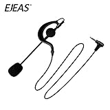 Microphone Ear Hanging Headphones Football Match Referee Microphone Headphones Motorcycle Intercom Headsets Available for EJEAS Motorcycle Intercom V6 / FBIM, 3.5mm
