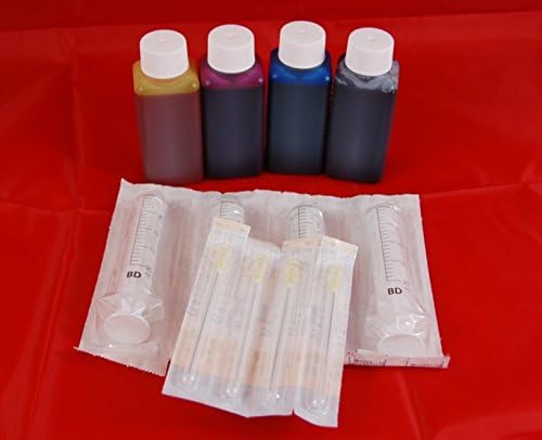 400 ml/4 x 100 ml Inktec Printer Ink for Canon Pixma Mg2120/MG2140/MG2150/E500/E600/E610/E618/MG2160/MG2170/MG2220/MG2240/MG2250/MG2260/MG2270 MG3120/MG3140/MG3150/MG3160/MG3170/MG3220/MG3240/MG3250 MG3260 MG3270/MG3520/MG3540/MG3550/MG3570/MG3580/MG4120/MG4140/MG4160/MG4170/MG4220 MG4240 MG4250/MG4260/MG4270/MG4280/MG5340/MG6240/MX372/MX374/MX376/MX377/MX392/MX394/MX395/MX396/MX397/MX398/MX432/MX434/MX436/MX437/MX452/MX454/MX455/MX456/MX457/MX458/MX472/MX474/MX475/MX478/MX512/MX514/MX515/MX516/MX517/MX522/MX524/MX525/MX526/MX527/MX528/MX532/MX534 MX535/MX538