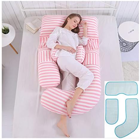 pillow THBEIBEI Cotton Fiber Breastfeeding Maternity Multifunction Four Seasons Available U Shape Support Cushion With Cold Mat Freely Combined And Disassembled 175 * 80 cm cold Mat