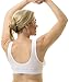 Carole Martin Full-Freedom Front Closure Wireless Cotton Bra-38 White