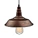 LNC Pendant Lighting for Kitchen Island Farmhouse Bran Hanging Fixtures with Rustic Finish Fit in Bedroom, Foyer, Hallway, 10.2”W*7”H, A0190702, Brown