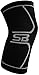 SB SOX Compression Knee Brace - Great Support That Stays in Place - Perfect for Recovery, Everyday Use - Best Treatment for Pain Relief, Meniscus Tear, Arthritis (Black/Gray, X-Large)