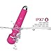 Vibrator, G-spot Rabbit Wand Massager Cordless - 7 Speeds - Rechargeable & Waterproof - Body Safe Silicone Vibrating Dildo Sex Toy for Women with Extra Head Sleeve (Pink)