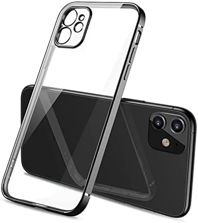 جراب هاتفiphone 12  أنيق من السيليكون الناعم بنقشة ريش مخططة