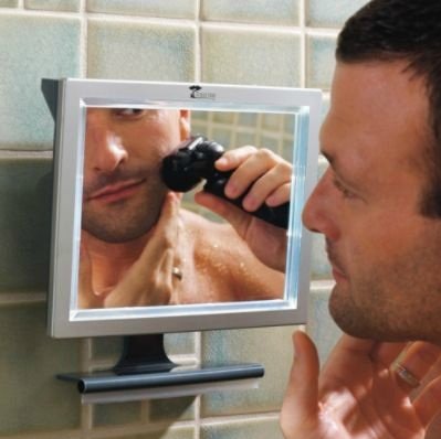ToiletTree Products Deluxe LED Fogless Shower Mirror with Squeegee, 1.45 Ounce