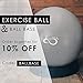 Live Infinitely Exercise Ball (55cm-95cm) Extra Thick Professional Grade Balance & Stability Ball- Anti Burst Tested Supports 2200lbs- Includes Hand Pump & Workout Guide Access