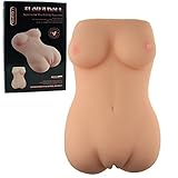 SHEQU Sex Love Full Body Doll for Men Masturbation, Realistic 3D Male Masturbator with Julice Vagina Tight Anal Adult Toy Double-Entry-Holed with Big Boobs 6.6Pounds (Sexy Jessie)