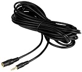 Movo MC20 3.5mm Audio Cable - 3.5mm TRS Female to Male 20ft Extension Cord for Microphones, Headphones, and More