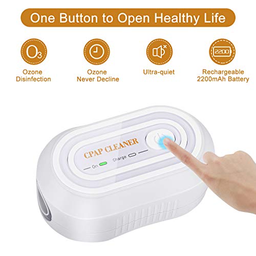 CPAP Cleaner and Sanitizer Cleaning Machine - JALIELL Portable Mini CPAP Mask Cleaner for CPAP Machine, Cushion & Tubing