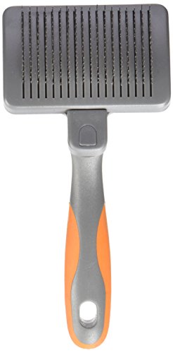 GoGo Pet Products Self-Cleaning Pet Grooming Slicker Brush, Small