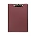 Samsill 71414 Value Padfolio, Heavy Vinyl, Brass Clip, Writing Pad, Inside Pocket, Burgundy, 8.5 x 11