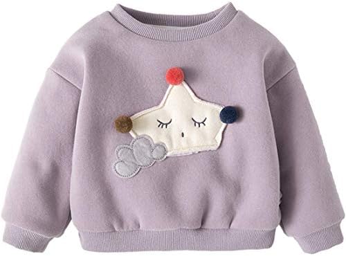 Tartiny ベビー服 スウェット パーカー トレーナー もこもこ ふわふわ 起毛 厚手 トップス 長袖 女の子 幼児 身長70 125cm Size 80 ムラサキ