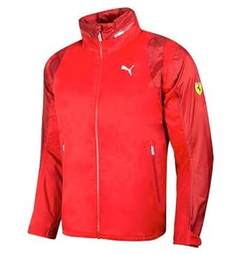 puma red and white jacket