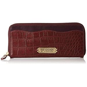 Isle Locada by Hidesign Women’s Leather Wallet (Red)