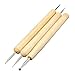 COMIART Ball Styluses Tool Set for Embossing Pattern Clay Sculpting