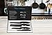 Mama's Kitchenware 4-Piece Ceramic Knife Set with Black Handles and Blades