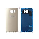 ePartSolution_Samsung Galaxy S6 G920 G920F G920A Housing Battery Door Back Cover Glass Only Gold Color Replacement Part USA Seller