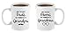 The Best Dads Get Promoted to Grandpa & Best Moms Get Promoted to Grandma | Premium 11oz Coffee Mug Gift Set - Grandparents Day Gifts, Grandma to be Gifts Christmas From Granddaughter Grandson Father