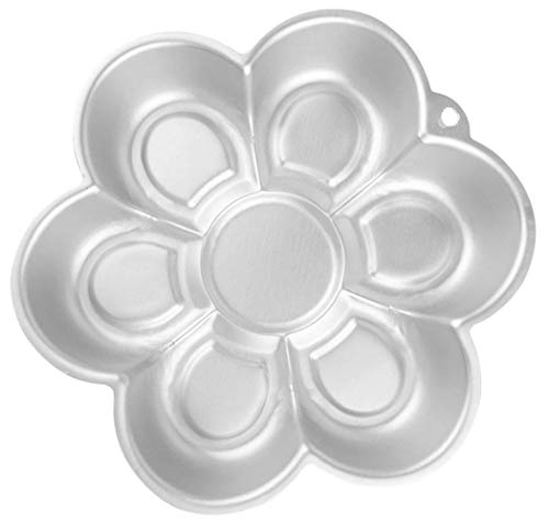 WJSYSHOP 10 Inch Plum Blossom Petal Shaped Aluminum 3D Cake Mold Baking Mould Tin Cake Pan - Flower - Thumbnail 3
