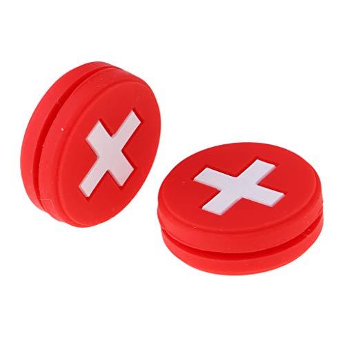 image for Prettyia 2Pcs Sports Tennis Racket Vibration Dampener Racquet Shock Ab