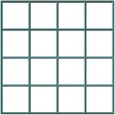 1.8" Squares x 16 Multi Cookie Cutter (7.5&rdquo;x7.5&rdquo;)