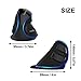 J-Tech Digital [V628] Wired Ergonomic Vertical USB Mouse with Adjustable Sensitivity (600/1000/1600 DPI), Scroll Endurance, Removable Palm Rest & Thumb Buttonsthumb 2