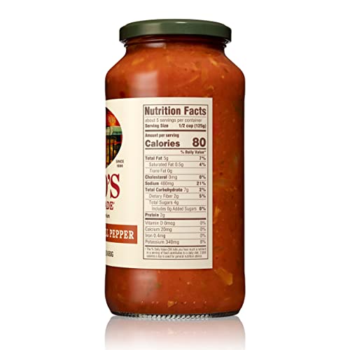 Rao's Homemade Mushroom and Bell Pepper Sauce, 24 oz, Tomato Sauce, All