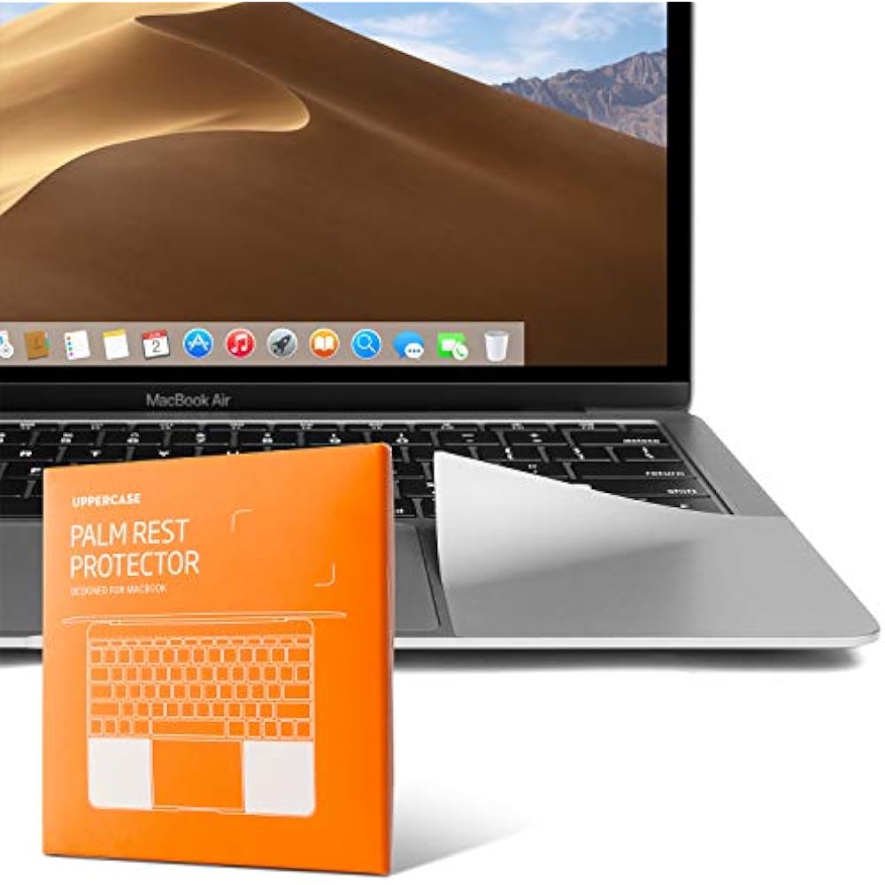 UPPERCASE Laptop Accessories Premium Palm Rest Protector Skin Cover Set