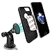 TechMatte MagGrip Magnetic Car Phone Mount - Dashboard/Windshield Mounted Universal Car Phone Holder w/Bonus Magnetic Device Clamp (Black)