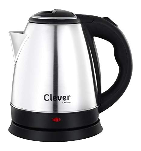 Clever Kitchen Electric Kettle 1.5 Liter Stainless Steel Automatic Cordless Kettle Electric, E Kettle