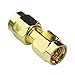 Viaky 5 Pcs Gold Plating Adapter SMA Male to SMA Male Plug RF Coaxial Adapter Connector
