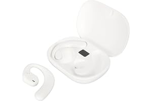 CCYLEZ Clip On Real Time Translation Earbuds with APP, Stereo System Power Display 144 Languages Translation Earphone Supports Music and Talk, for Business Travel Learning (White)