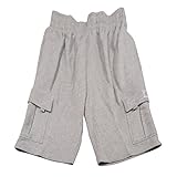 Pro Club Men's Cargo Fleece Short, Heather Gray, Small