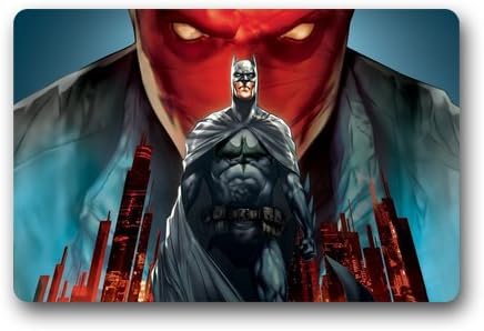 Innovative Door Mats Batman Under The Red Hood Doormat 18-Inch by 30-Inch - Indoor/Outdoor Doormat Rubber Non-Slip Backing Door Mat
