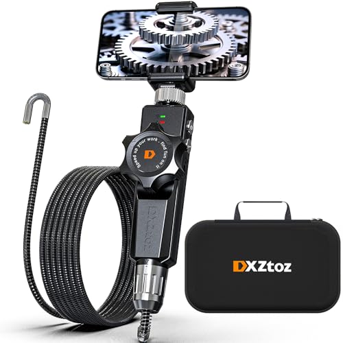 Photo 1 of DXZtoz Two-Way Articulating Borescope, Wireless Endoscope With 6.5mm Tiny Articulation Snake Camera, 1080P Video Inspection With Light for iPhone, Android